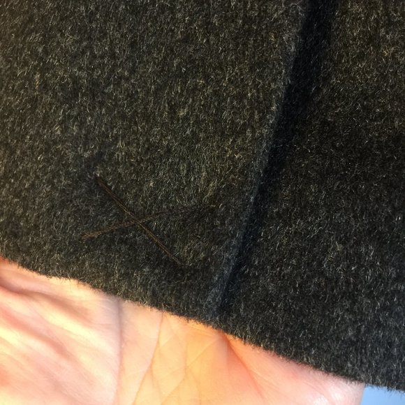 Eddie Bauer Angora Rabbit Hair Wool Blend Blazer Petite Tailored Jacket Charcoal - Picture 5 of 16